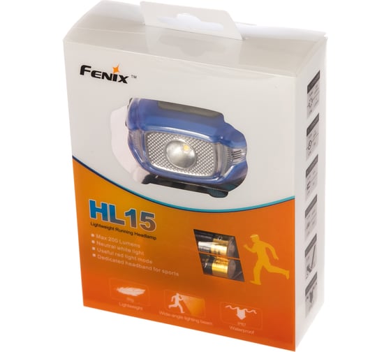 Фонарь Fenix HL15 синий 3335