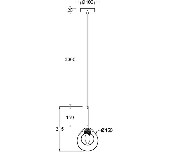 Подвесной светильник MAYTONI basic form 1хg9x20w металл золото MOD521PL-01G1