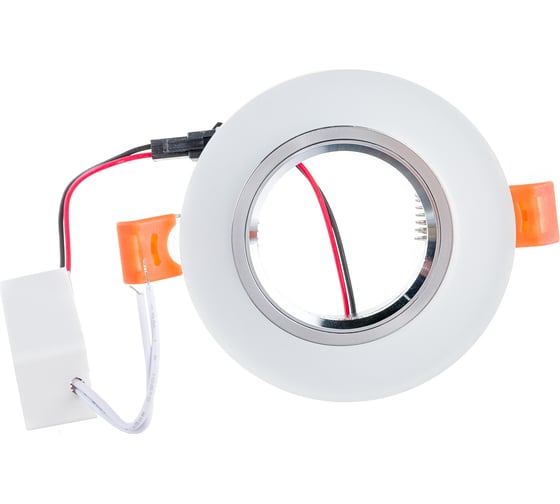 Потолочный светильник с подсветкой FERON 15LED 2835 4000K MR16 50W G5.3, белый матовый, CD8060 32570