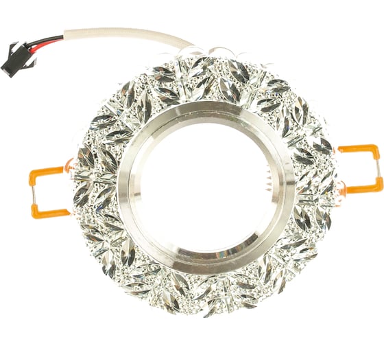 Потолочный светильник с подсветкой FERON 15LED 2835 4000K MR16 50W G5.3 прозрачный хром CD939 29472