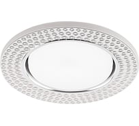 Встраиваемый светильник для натяжных потолков с белой LED подсветкой Feron CD4029 GX53, прозрачный, хром, 32652