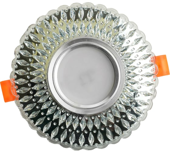 Потолочный светильник с подсветкой FERON 15LED 2835 4000K MR16 50W G5.3 прозрачный хром CD937 29470