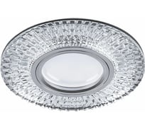 Встраиваемый потолочный светильник FERON 15LEDx2835 SMD 4000K, MR16 50W G5.3, прозрачный, хром, CD943 32991
