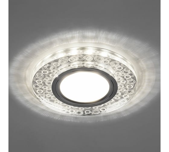 Встраиваемый потолочный светильник FERON 15LED, 2835 SMD 4000K, MR16 50W G5.3, прозрачный, хром, CD961 32994