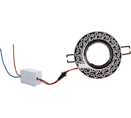 Встраиваемый потолочный светильник FERON 15LED, 2835 SMD 4000K, MR16 50W G5.3, прозрачный, хром, CD961 32994