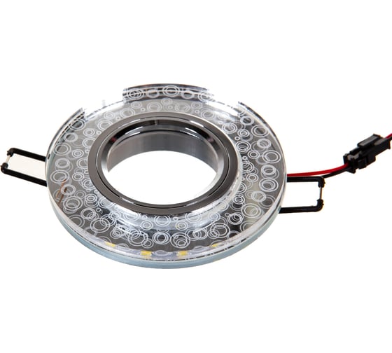 Встраиваемый потолочный светильник FERON 15LED, 2835 SMD 4000K, MR16 50W G5.3, прозрачный, хром, CD961 32994