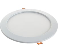 Светильник светодиодный встраиваемый Даунлайт ЭРА LED 1-18-4K Slim панель 18Вт 4000К круглый Б0019459