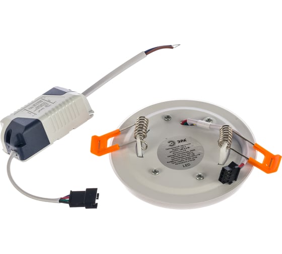 Светодиодный круглый светильникЭРА LED 3-6 BL c cиней подсветкой LED 6W 220V 4000K Б0017492