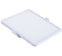 Светодиодный квадратный светильник ЭРА LED 6-12-4K NEW 12W 4000K d145 Б0028273