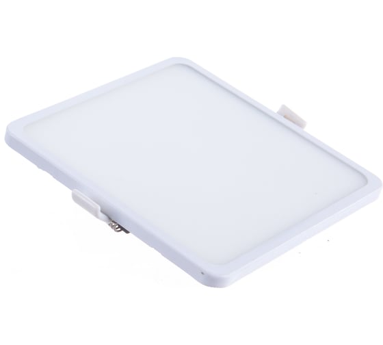 Светодиодный квадратный светильник ЭРА LED 6-12-4K NEW 12W 4000K d145 Б0028273 1