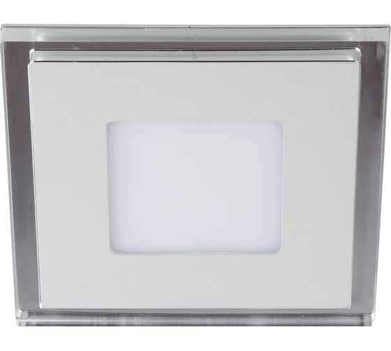 Светодиодный квадратный светильник ЭРА LED 4-6 BL c cиней подсветкой LED 6W 220V 4000K Б0017495