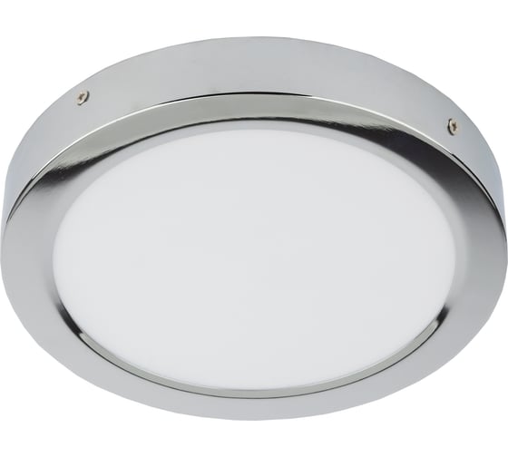 Светодиодный круглый светильник ЭРА LED 8-18-4K CH накладной LED 18W 220V 4000K, хром Б0031163 1