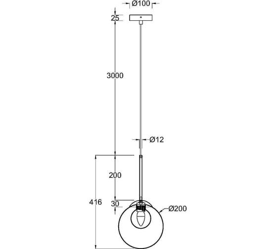 Подвесной светильник MAYTONI basic form 1хg9x20w металл золото MOD521PL-01G3