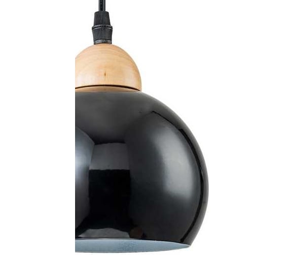 Подвесной светильник ESCADA 10178/1S E27*40W Black/Wood 10178/1S Black
