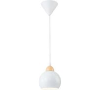 Подвесной светильник ESCADA 10178/1S E27*40W White/Wood 10178/1S White