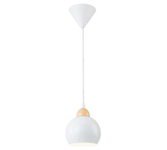 Подвесной светильник ESCADA 10178/1S E27*40W White/Wood 10178/1S White