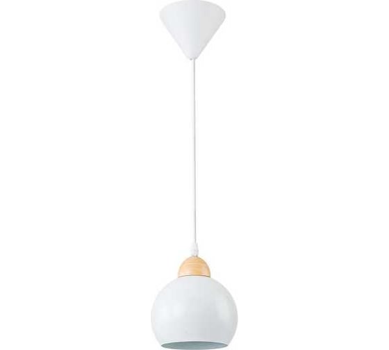 Подвесной светильник ESCADA 10178/1S E27*40W White/Wood 10178/1S White