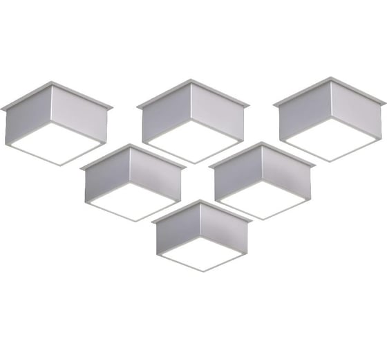 Светильник DIODEX led гило юни 6x8вт, 5500к, призма, белый, 1-10, 4603789921762 1