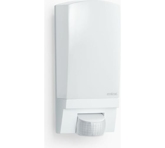 Уличный светильник с датчиком движения Steinel L 1 IP54 white policarbonat matt E27 1х60 Вт 650513
