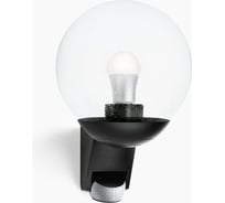 Настенный уличный светильник с датчиком движения Steinel L 585 S IP 44 black clear E27 1х60 Вт 005535