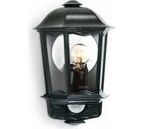Настенный уличный светильник с датчиком движения Steinel L 190 S IP 44 black clear E27 1х60 Вт 644413