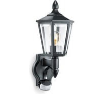 Настенный уличный светильник с датчиком движения Steinel L 15 S IP 44 black clear E27 1х60 Вт 617813
