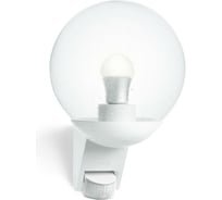 Настенный уличный светильник с датчиком движения Steinel L 585 S IP 44 white clear E27 1х60 Вт 005917
