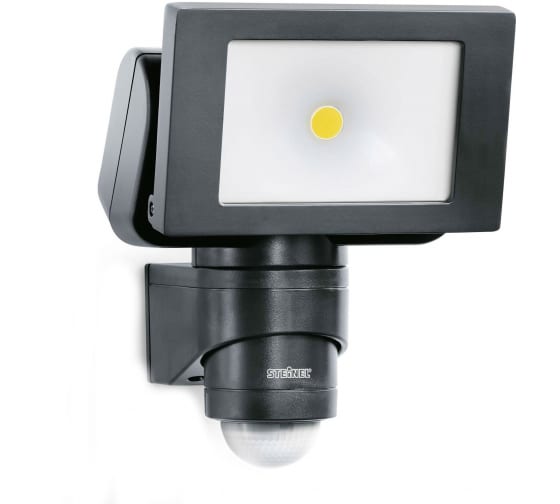 Настенный уличный прожектор с датчиком движения Steinel LS 150 LED IP 44 black clear LED 1x20,5 052546 1