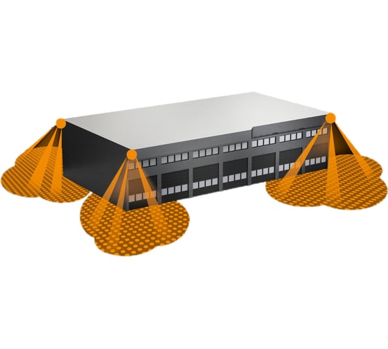 Настенный уличный прожектор с датчиком движения Steinel LS 150 LED IP 44 black clear LED 1x20,5 052546