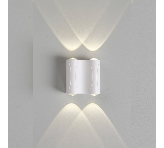 Уличный настенный светильник Crystal lux CLT 022W2 WH 4000K