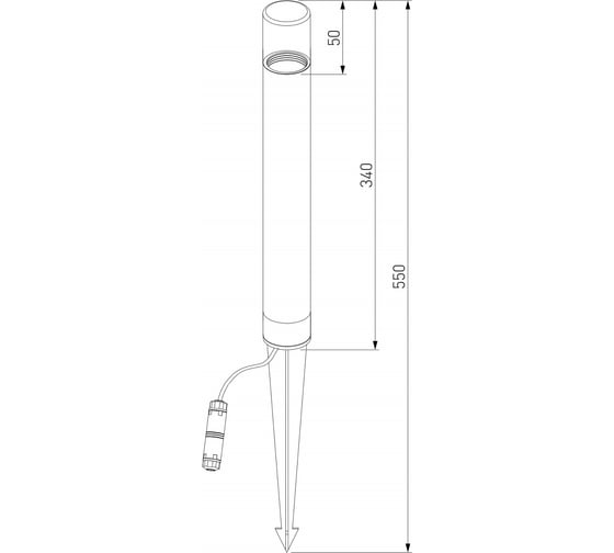 Садово-парковый светодиодный светильник Elektrostandard hidden серый 35166/f серый a066037