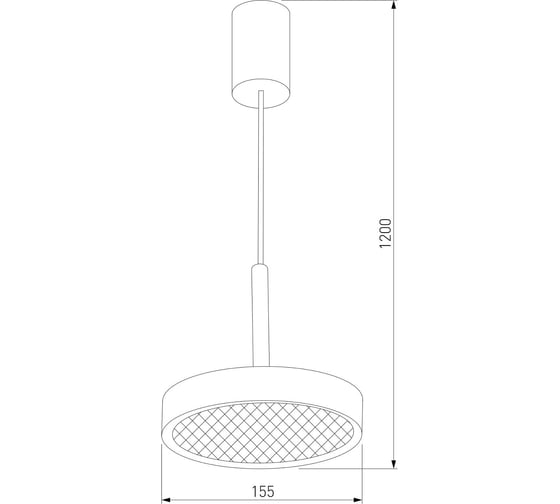 Подвесной светильник Elektrostandard plate / черный 50260 led a065411