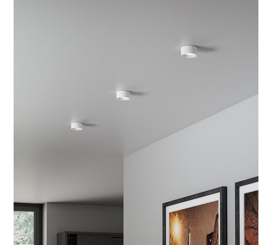 Встраиваемый светодиодный светильник Elektrostandard glam белый 25095/led a065709
