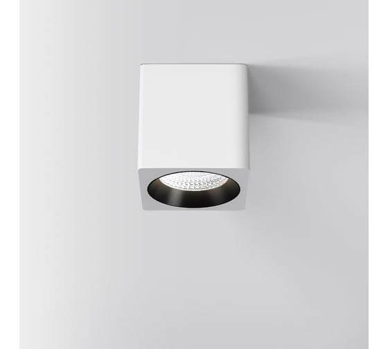 Потолочный светодиодный светильник Elektrostandard 9w 4000к matrix белый/черный 25051/led a065286