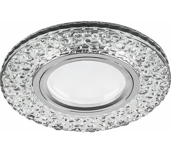 Встраиваемый потолочный светильник FERON 15LED, 2835 SMD 4000K, MR16 50W G5.3, прозрачный, хром, CD945 32993 1