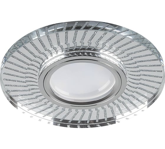 Встраиваемый потолочный светильник FERON 15LED, 2835 SMD 4000K, MR16 50W G5.3, прозрачный, хром, CD979 32995 1