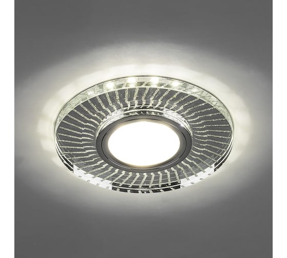 Встраиваемый потолочный светильник FERON 15LED, 2835 SMD 4000K, MR16 50W G5.3, прозрачный, хром, CD979 32995