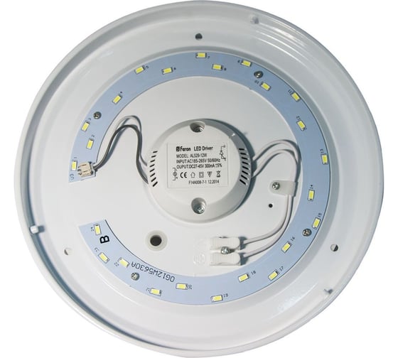 Светодиодный светильник FERON 18W, 1260Lum, 6400K, 338 115mm±5mm, IP20, AL529 28562