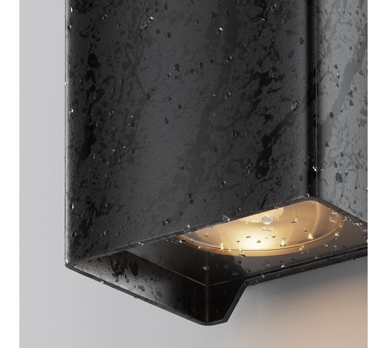 Настенный светильник (бра) MAYTONI outdoor shell led 8w алюминий и стекло черный O570WL-L10B3K