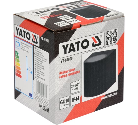 Настенный светильник YATO 1XGU10 YT-81900