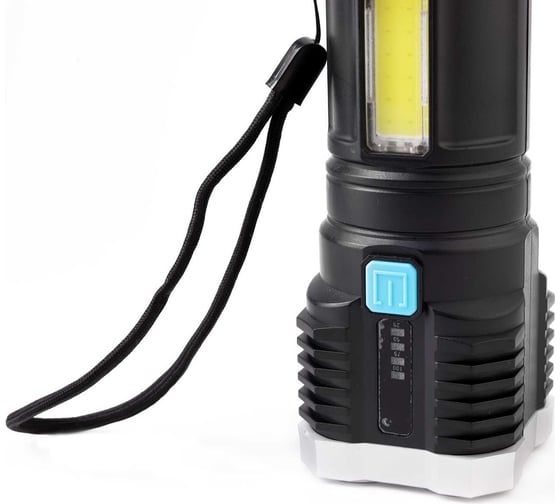 Аккумуляторный фонарь Ultraflash LED51525 4В, черный, 4LED+COB, 3 Вт, 4 реж, Micro USB, бокс 15195