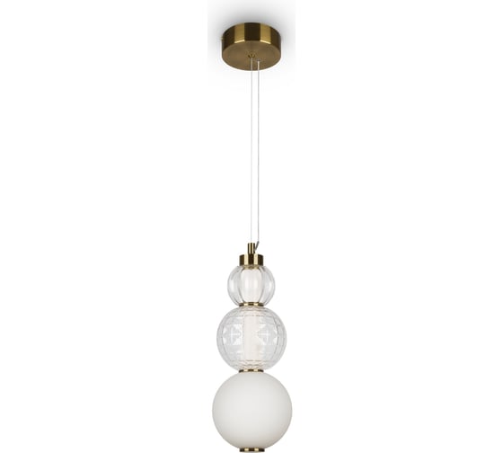 Подвесной светильник MAYTONI collar led 16w металл и акрил золото P069PL-L16G3K 1