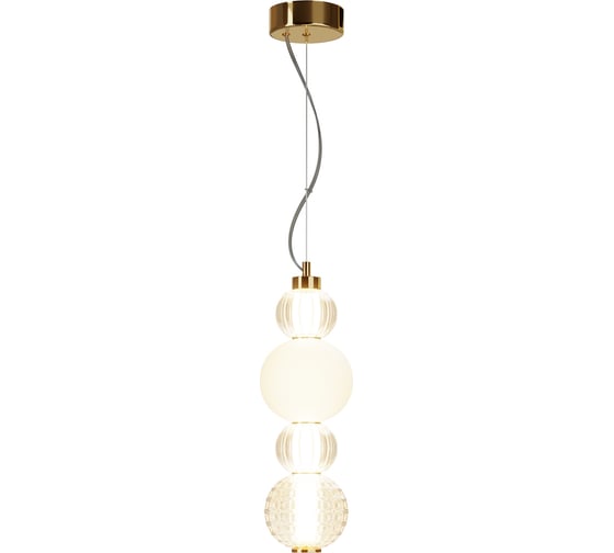 Подвесной светильник MAYTONI collar led 17w металл и акрил золото P069PL-L17G3K