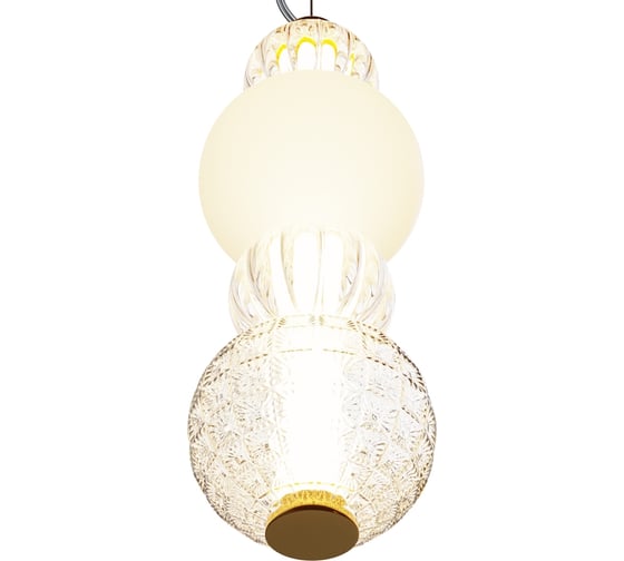 Подвесной светильник MAYTONI collar led 17w металл и акрил золото P069PL-L17G3K