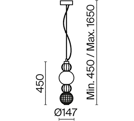 Подвесной светильник MAYTONI collar led 17w металл и акрил золото P069PL-L17G3K