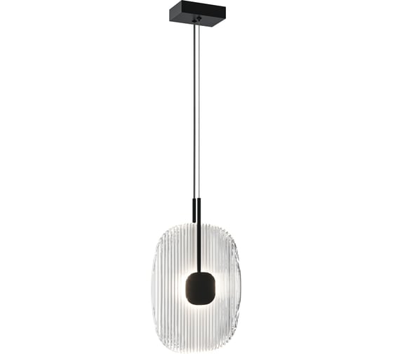 Подвесной светильник MAYTONI eclipse led 6w нержавеющая сталь матовый черный MOD152PL-L1BK 1