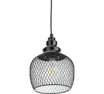 Металлический подвес ЭРА PL8 BK E27, max 60W, d170 мм, черный Б0037455