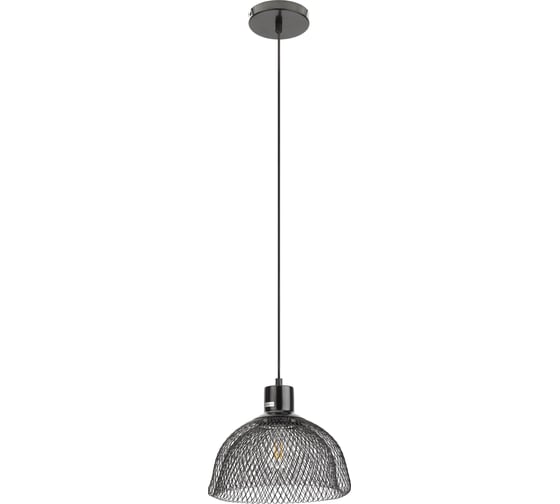 Металлический подвес ЭРА PL6 BK E27, max 60W, d250 мм, черный Б0037453