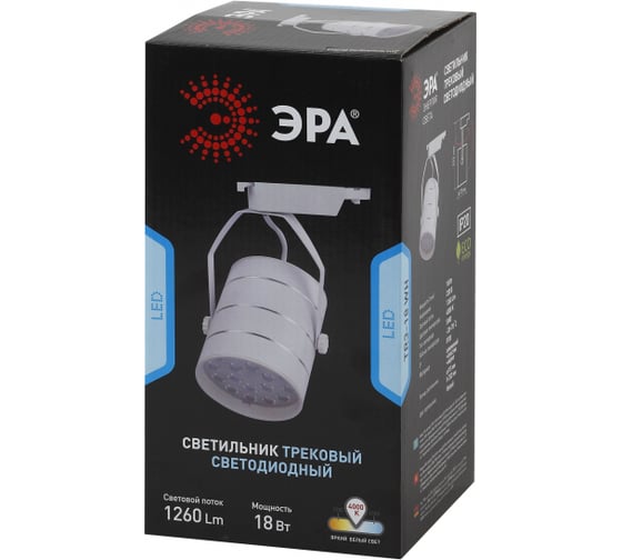Трековый светильник ЭРА TR3 - 18 WH 18Вт белый SMD Б0032107