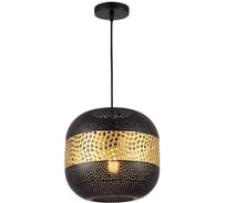 Подвесная люстра De Fran Е27 220В 1*60Вт, Ажур, черный+золото, металл d25*23cm, SP -0809 MBK+SGD